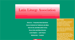 Desktop Screenshot of latinliturgy.com